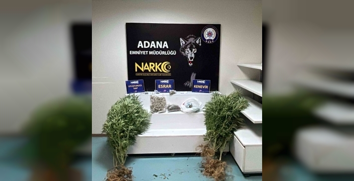 Adana'da narkotik operasyonunda büyük baskın: Uyuşturucu ve silah ele geçirildi