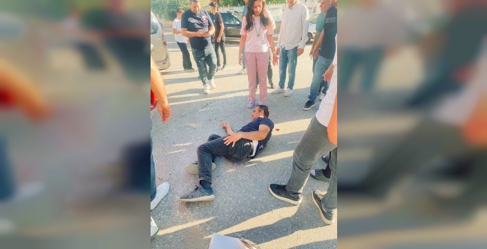 Adıyaman'da elektrikli motosiklet ile hafif ticari araç çarpıştı: 1 yaralı