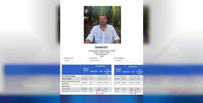 Akdeniz Üniversitesi, verem araştırmalarında dünya çapında başarı elde etti