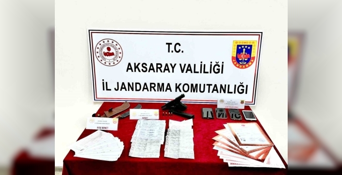 Aksaray'da tefeci ağına darbe: 11 milyon liralık senet ve tabanca çıktı, 1 kişi tutuklandı