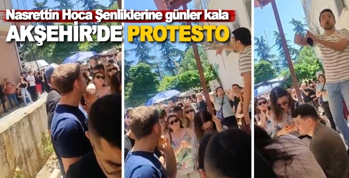 Akşehir’de Nasreddin Hoca Şenlikleri öncesi protesto