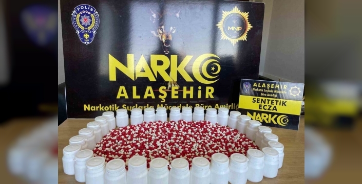 Alaşehir'de şok operasyon: Binlerce sentetik hap ele geçirildi, 1 kişi tutuklandı