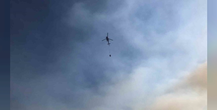 Antalya'daki orman yangınına havadan ve karadan müdahale devam ediyor