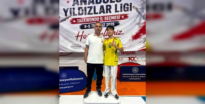 Arabanlı taekwondocu Ahmet Öztürk, Gaziantep'i bölge şampiyonasında temsil edecek
