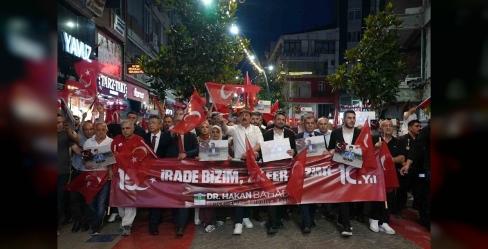 Bahçelievler'de 15 Temmuz şehitleri coşkuyla anıldı