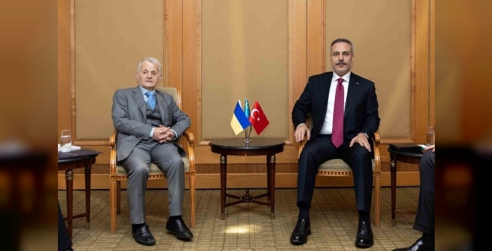 Bakan Fidan, Kırım Tatarlarının liderleriyle bir araya geldi