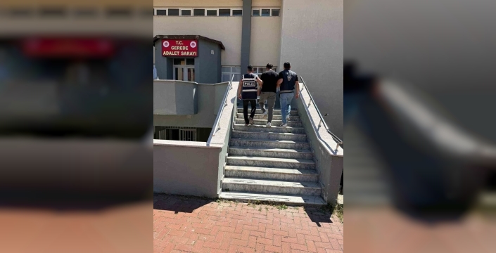 Bolu'da şantiyeden 2,5 milyon liralık hırsızlık yapan şüpheli tutuklandı