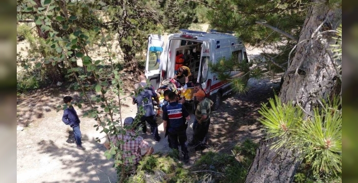 Bolu'da traktör kazasında iki kişi yaralandı