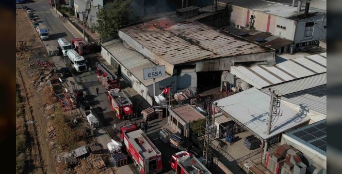 Bursa'da fabrika yangını kontrol altına alındı