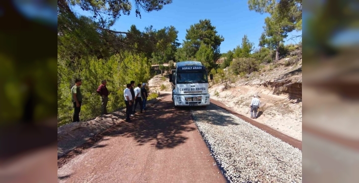 Çameli'nde 2026 asfalt sezonu Kolak Mahallesi'nde başladı