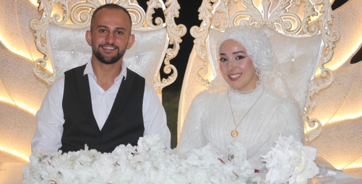Çetinkaya ve Yetgin Ailelerinin mutluluk günü; Samet Yetgin evlendi