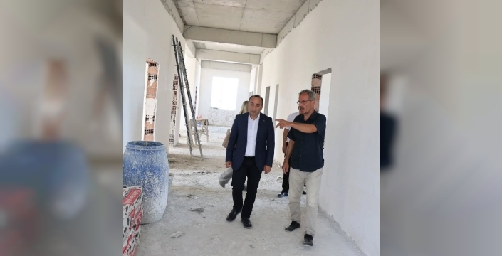 Çine'de 71 yıllık okulun yerine yeni eğitim yuvası inşa ediliyor