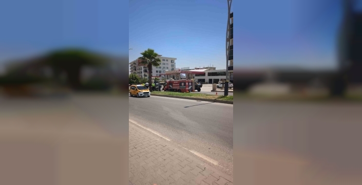 Cizre'de polis aracı takla attı: 2 yaralı