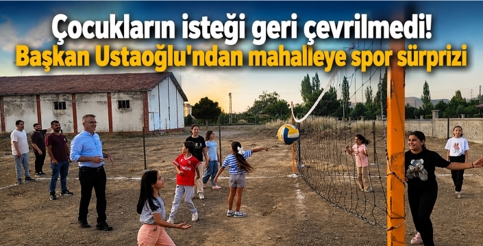 Çocukların isteği geri çevrilmedi: Başkan Ustaoğlu'ndan mahalleye spor sürprizi