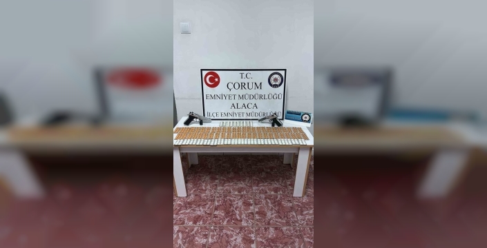Çorum'da uyuşturucu operasyonu: 756 sentetik ecza hapı ve 1 tutuklama
