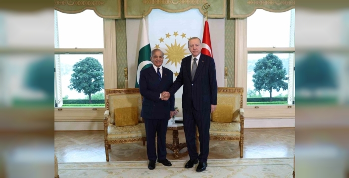 Cumhurbaşkanı Erdoğan, Pakistan Başbakanı Şerif’i onurla karşıladı