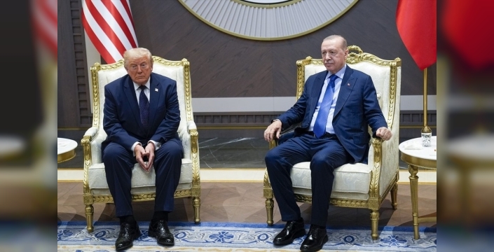 Cumhurbaşkanı Erdoğan, Trump'ı resmi törenle karşıladı