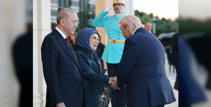 Cumhurbaşkanlığı Külliyesi'nde dünya liderlerine özel resepsiyon düzenlendi