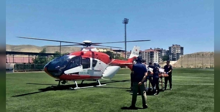 Darende'de şok eden iş kazası: Parmağı kopan kadın hava ambulansıyla hastaneye taşındı