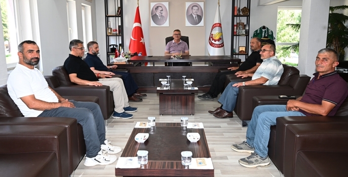 Din Görevlilerinden Başkan Ustaoğlu'na Anlamlı Teşekkür Ziyareti