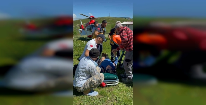 Doğu Karadeniz'de helikopter ambulans, 6 ayda 100 hasta için havalandı
