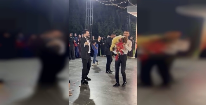 Düğün hediyesi 'kuzu' çıktı, damat şaşkınlığını gizleyemedi