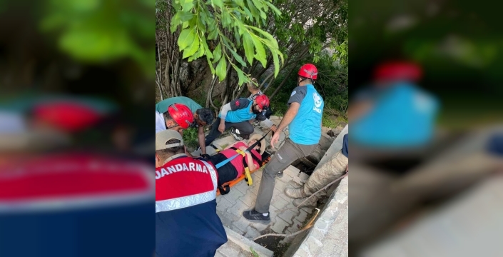 Düzgün Baba eteklerinde dram: Yaralı kadına zorlu kurtarma operasyonu
