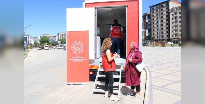 Elazığ'da mobil sosyal hizmet aracı hizmete girdi