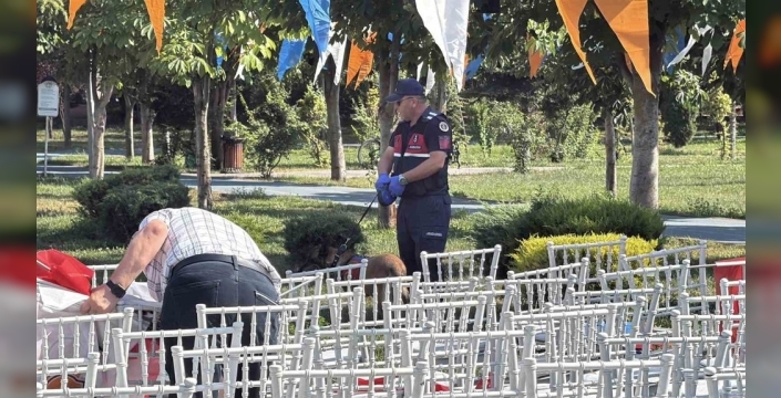 Eskişehir'de güvenlik önlemleri: Bakan Göktaş için Dede Korkut Parkı'nda bomba araması yapıldı
