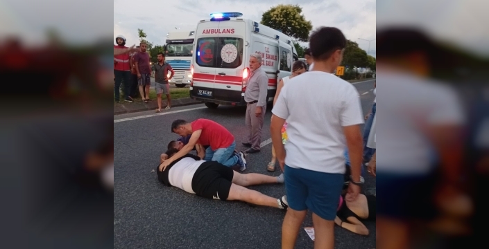 Fatsa'da motosiklet kazası: İki yaralı