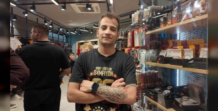 Galatasaray’ın şampiyonluk kupası Mardian Mall’da coşkuyla karşılandı
