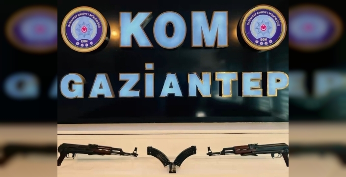 Gaziantep'te şok baskın: Tüfekler ve uyuşturucu ele geçirildi, 2 kişi tutuklandı