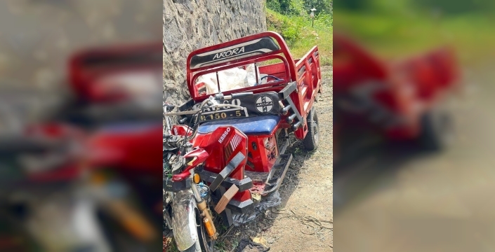 Giresun'da tarım aracı kaza yaptı: 1 ölü, 1 yaralı