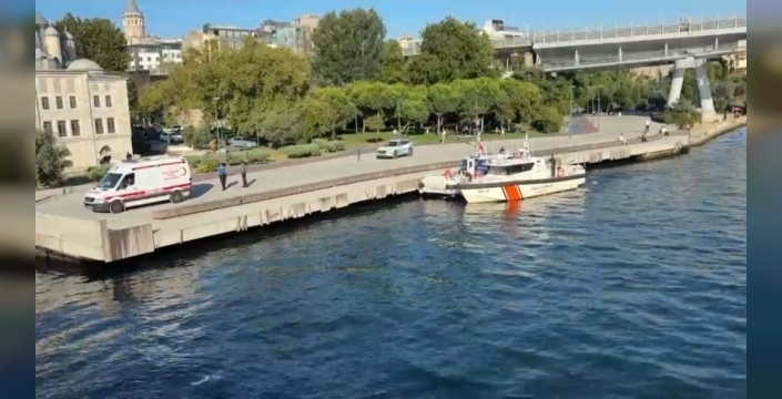 Haliç'te düşen tekne personelinin cesedine ulaşıldı