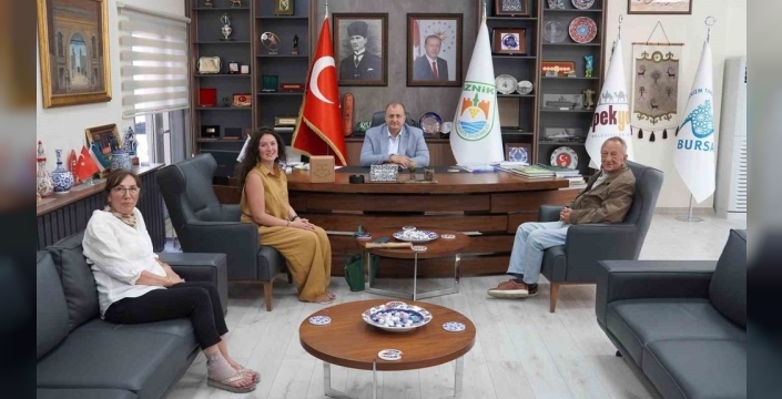 İznik Belediye Başkanı Usta, House of Hunny kurucusunu ağırladı