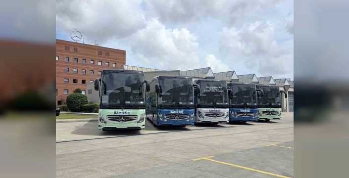 Kâmil Koç filosuna 5 yeni Mercedes Travego katıldı