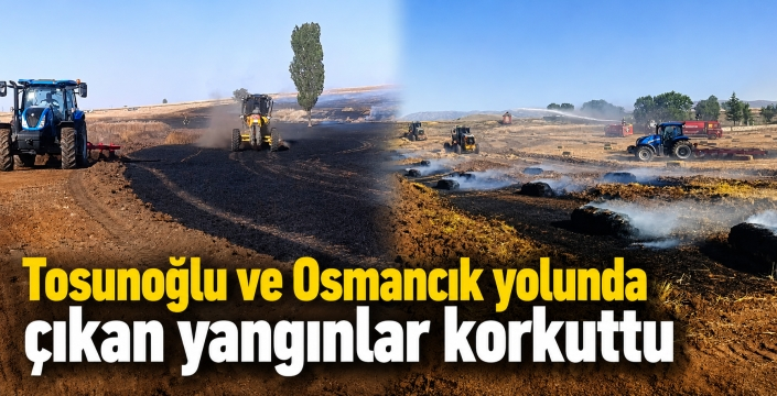 Kadınhanı'nda peş peşe çıkan yangınlar korkuttu