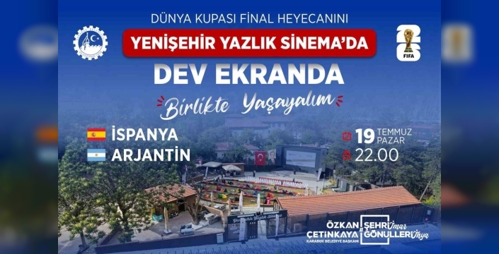 Karabük'te Dünya Kupası finali dev ekranla izlenecek