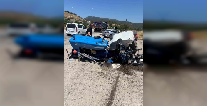 Karabük'te tır ve traktör çarpıştı: 1 kişi ağır yaralı