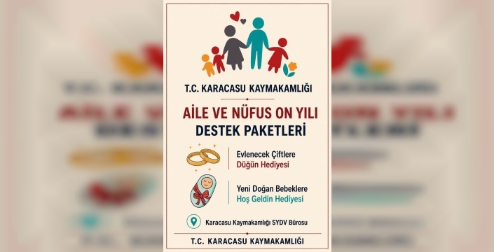 Karacasu'da ailelere düğün ve hoş geldin bebek desteği geliyor