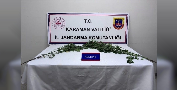 Karaman'da jandarma operasyonu: 7 tutuklama, tarihi eser ve uyuşturucu ele geçirildi