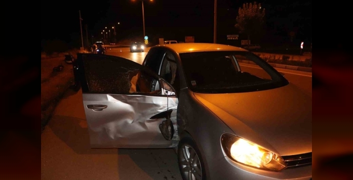 Karaman'da motosiklet kazası: Şarampole savrulan sürücü hastaneye kaldırıldı