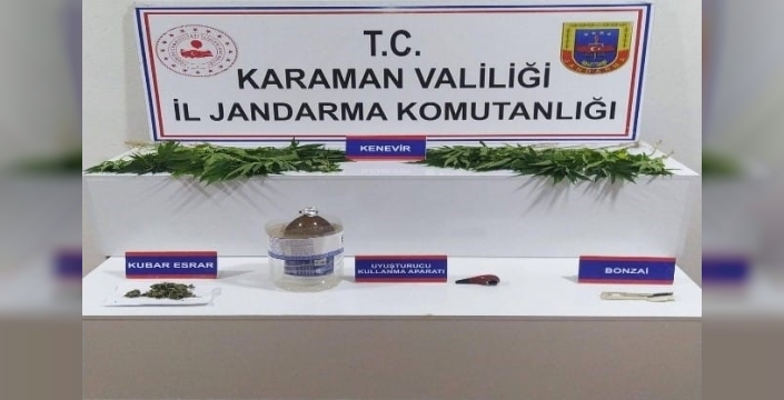 Karaman'da uyuşturucu ve alkol operasyonu: 8 tutuklama