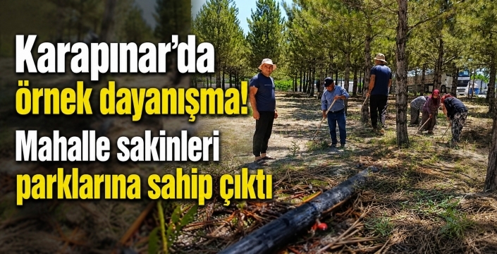Karapınar’da mahalle parkına vatandaş dokunuşu