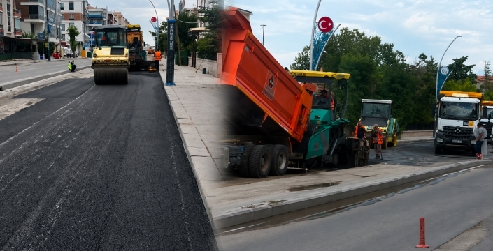 Karapınar'da üst yapı çalışmaları hız kazandı