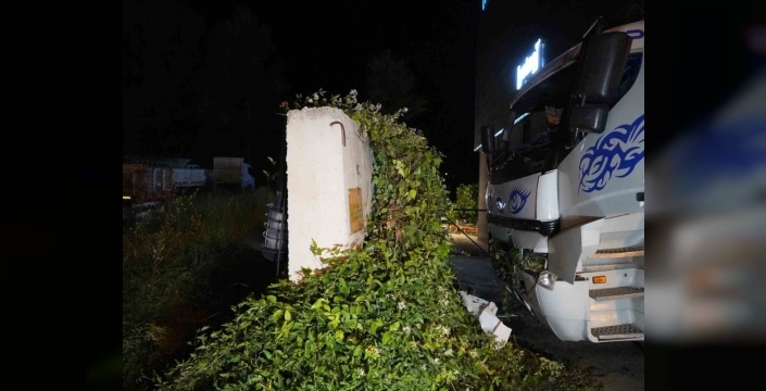 Kastamonu'da direksiyon başında rahatsızlanan sürücü kaza yaptı