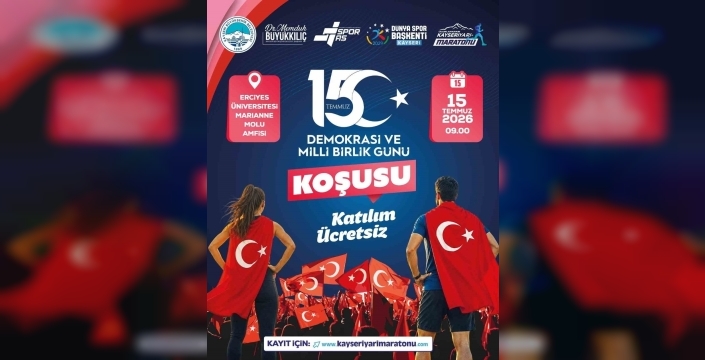 Kayseri'de 15 Temmuz'a özel anlamlı koşu düzenleniyor