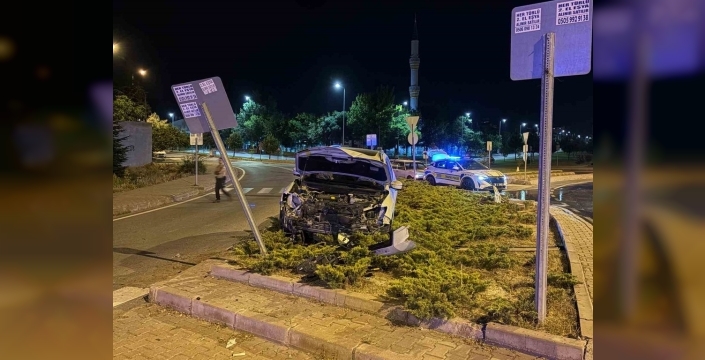Kayseri'de kaza sonrası sürücünün oyununa kamera engeli