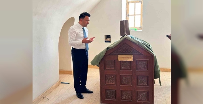 Kırıkhan'da Beyazıd-ı Bestami hazretleri türbesinde onarım çalışmaları devam ediyor