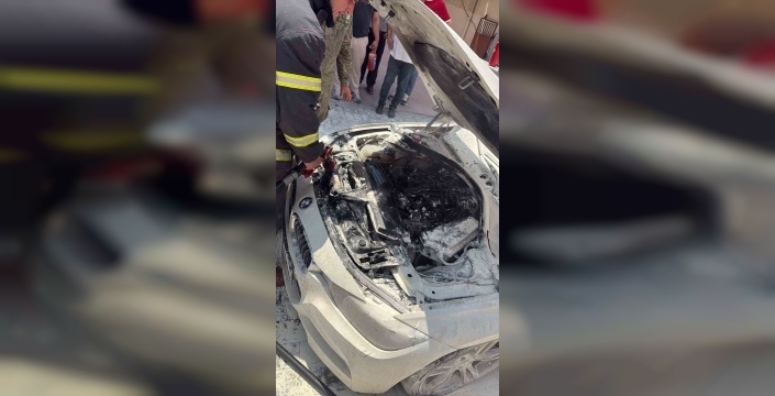 Kırklareli'nde lüks otomobilde yangın panik yarattı